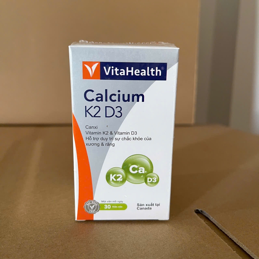 Vitaheath Calcium D3 K2 30 viên