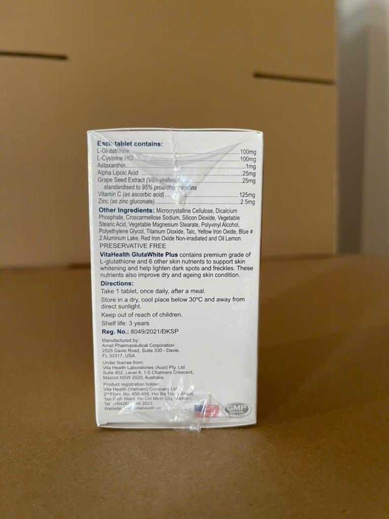 VitaHeath Glutawhite Plus 30 viên