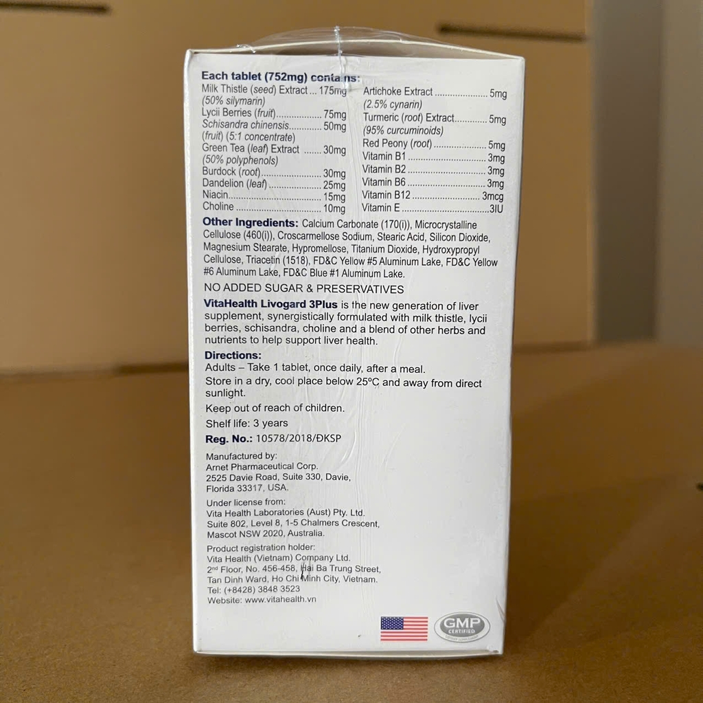 VitaHeath Livogard 3Plus 60 viên