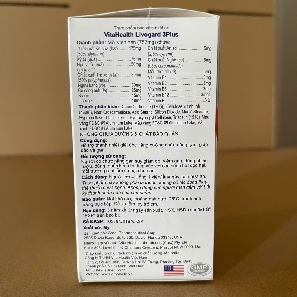 VitaHeath Livogard 3Plus 60 viên