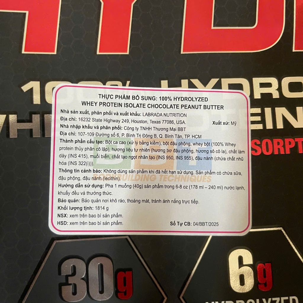 Labrada Hydro Whey 708g