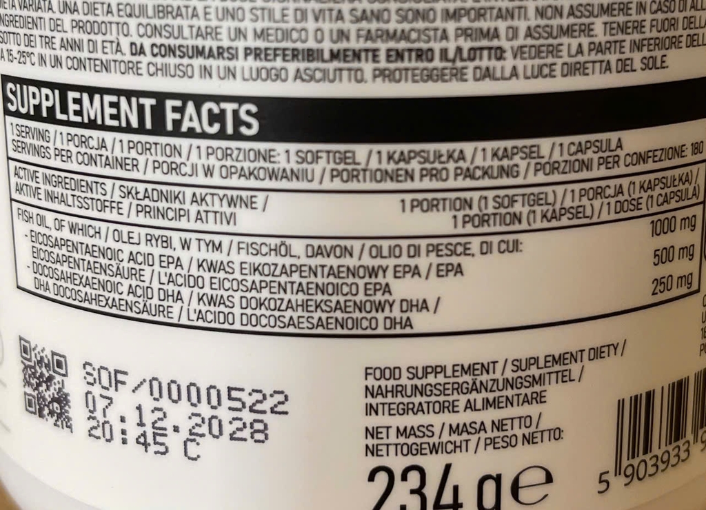Ostrovit Omega 3 Extreme 180 viên