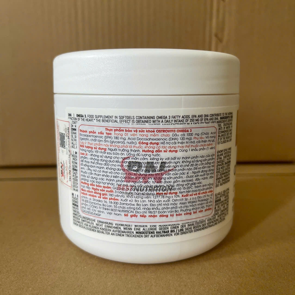 Ostrovit Omega 3 (180 viên)