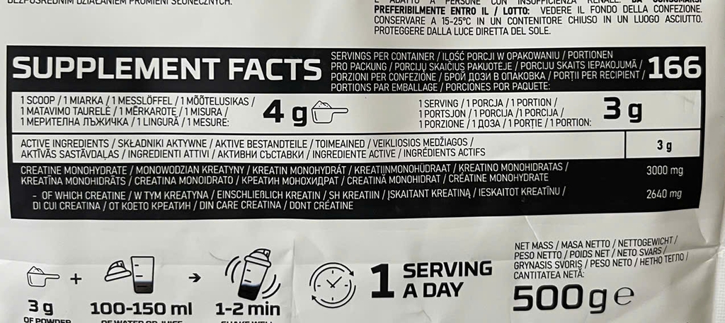 Ostrovit Creatine Monohydrate (500g)
