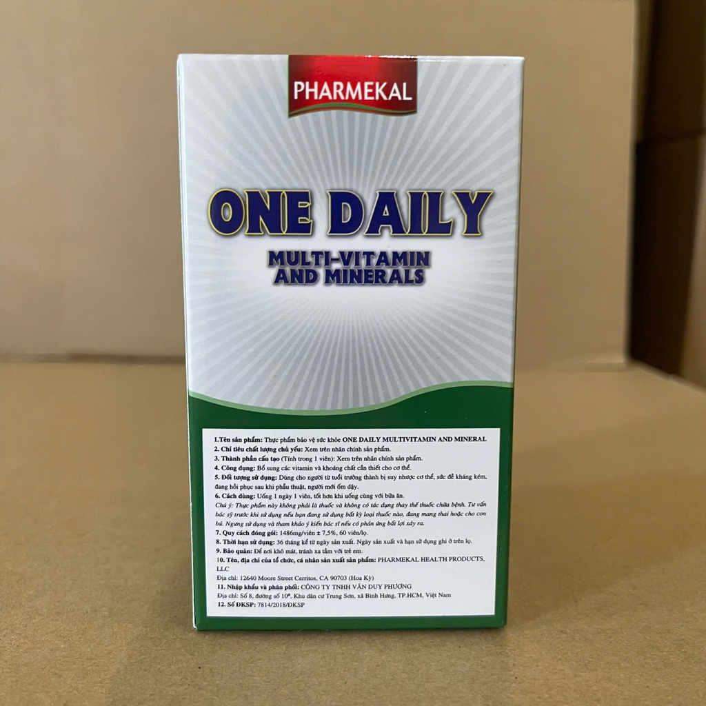 Pharmekal One Daily Multivitamin (60 viên)