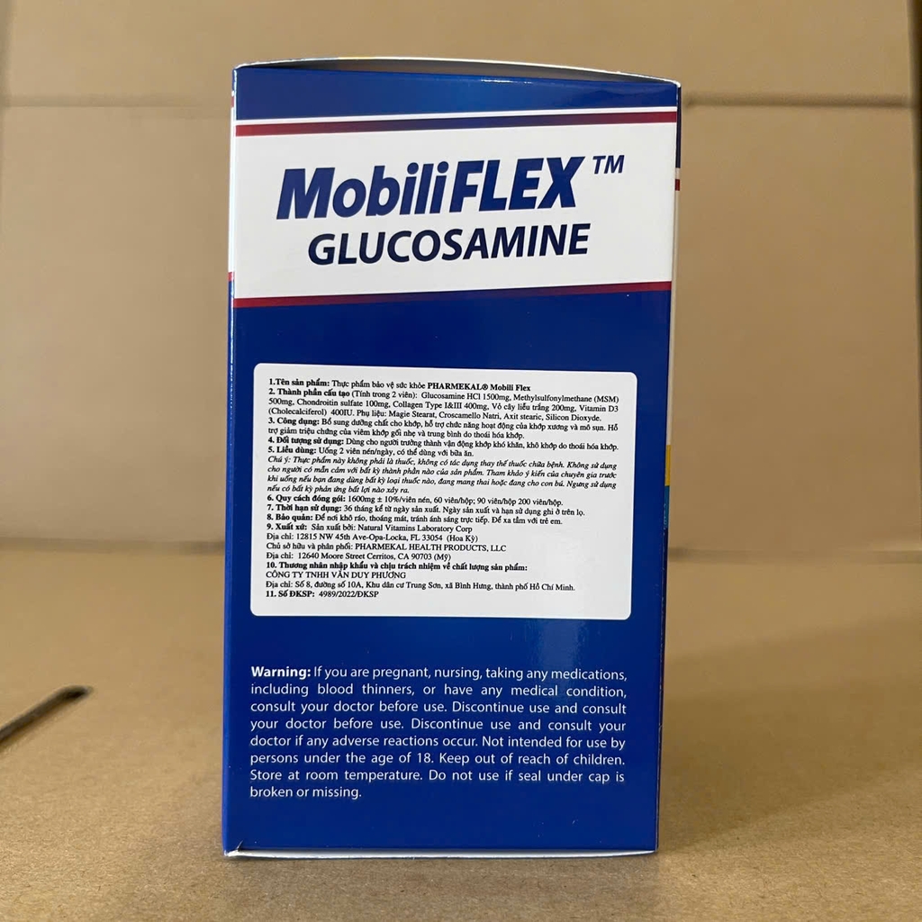 Pharmekal Mobili Flex 200 viên - Ngừa Viêm Khớp & Thoái Hóa Xương Khớp