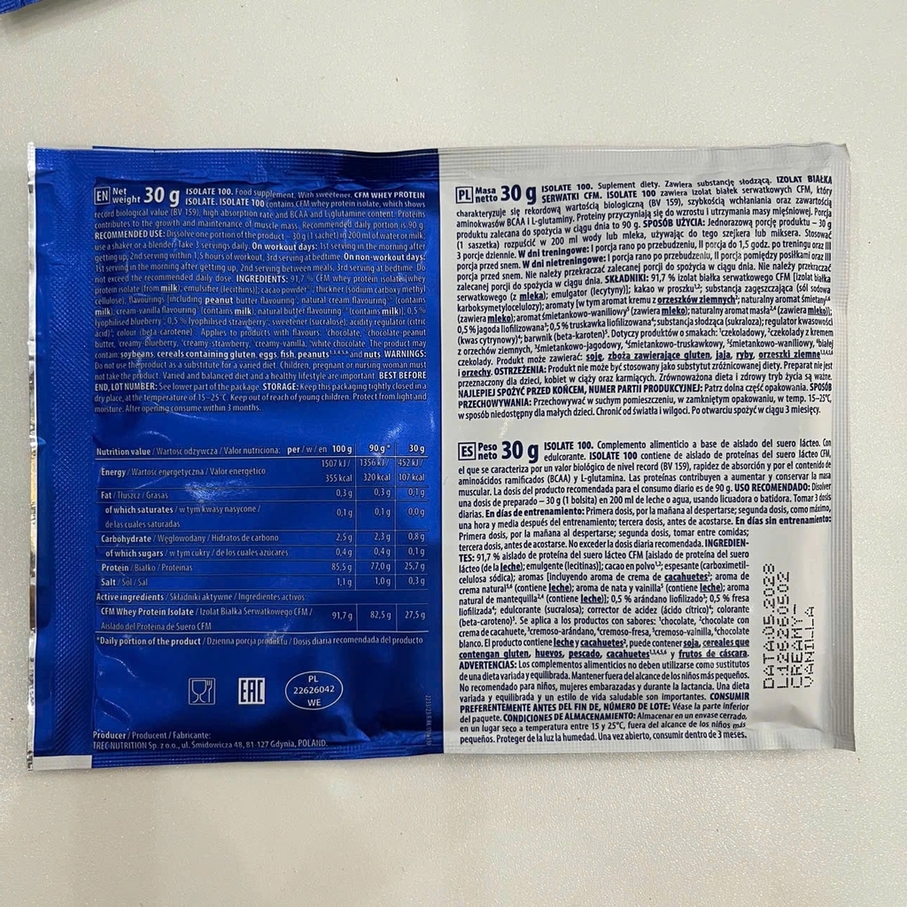 TREC ISOLATE 100 (30g)