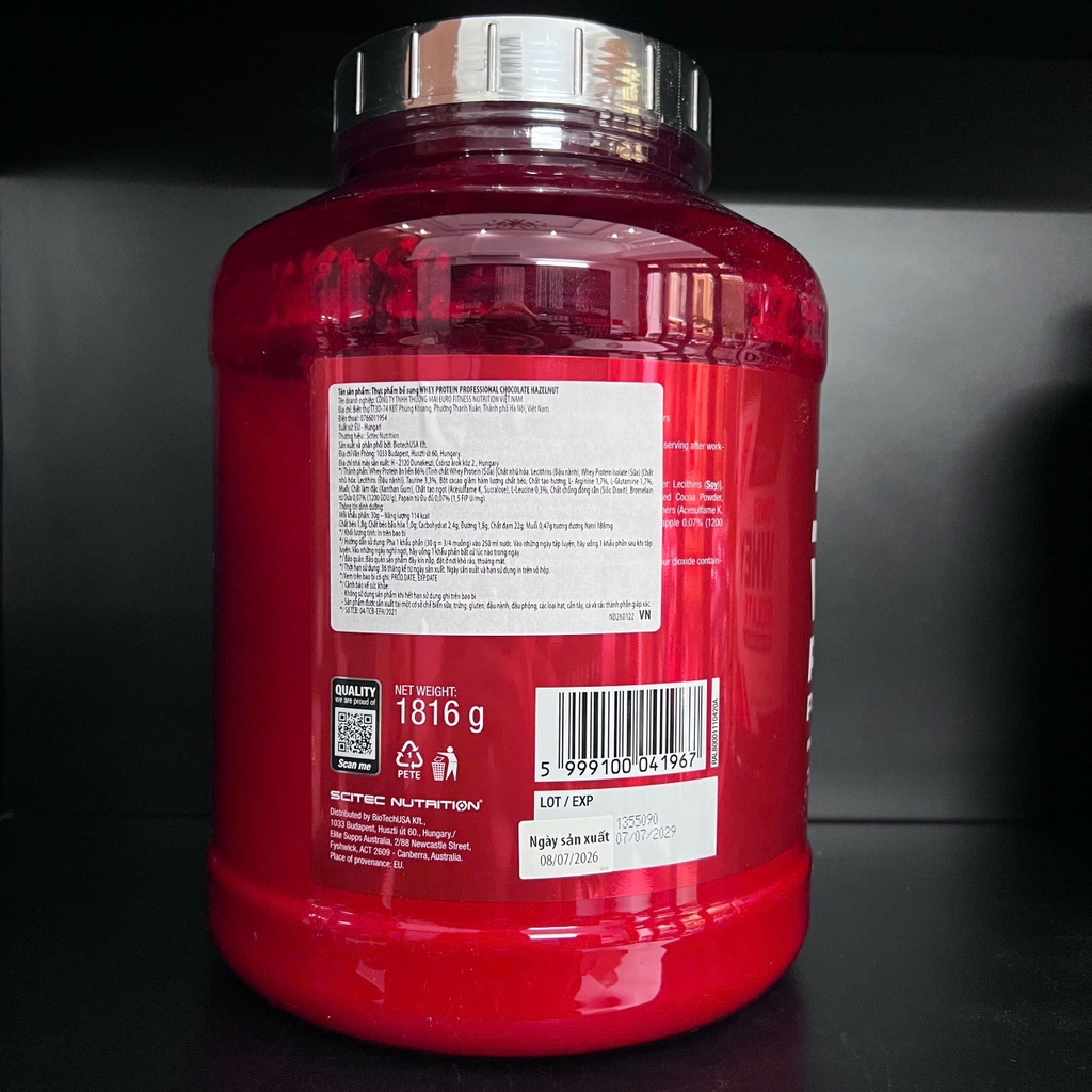 Scitec Whey protein professional 1816g