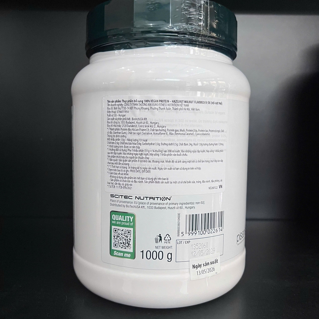 Scitec 100% Vegan Protein 1000g