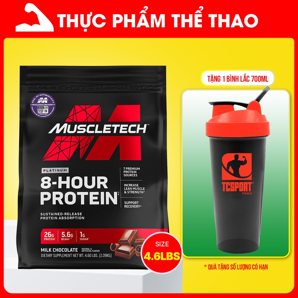 MUSCLETECH PLATINUM 8-HOUR PROTEIN (CASEIN) 4.6LBS