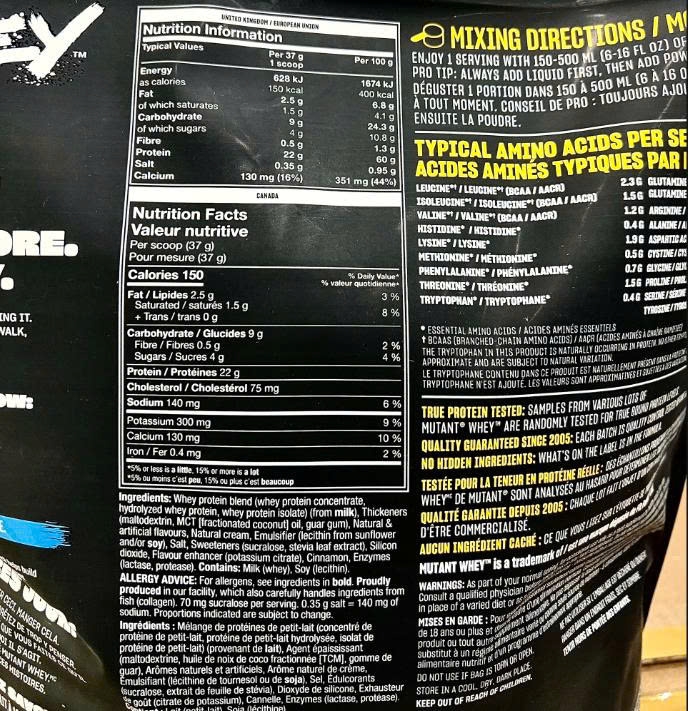 MUTANT WHEY PROTEIN (10lbs)