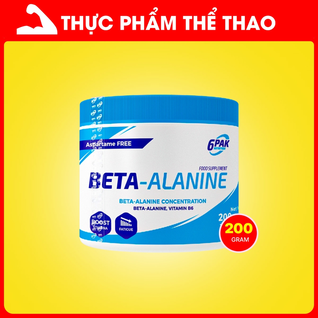 6PAK BETA ALANINE 200G (DATE T7/2025)