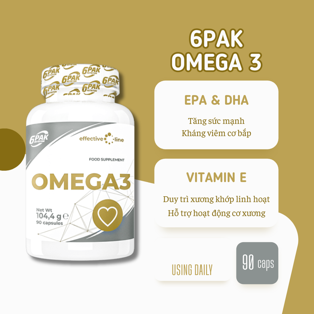 6PAK Omega 3 90cap