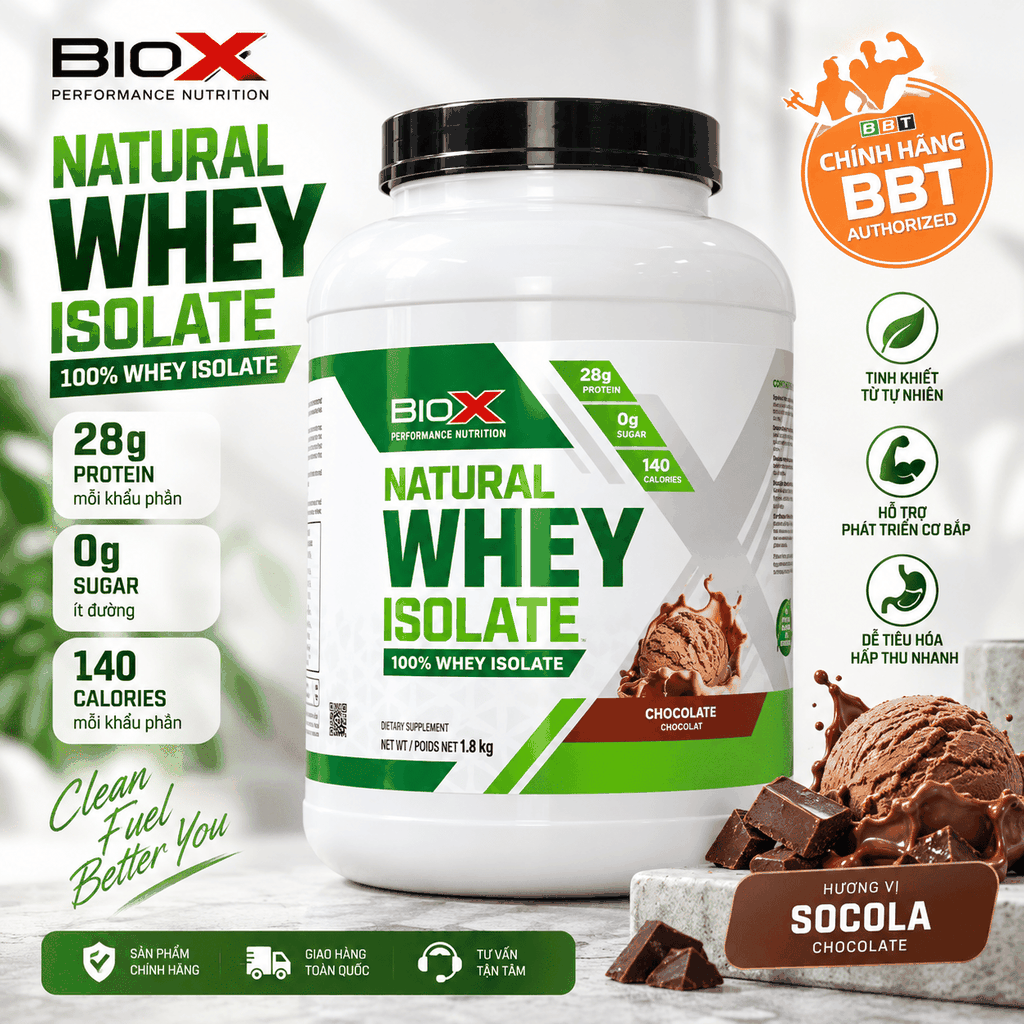 BioX Power Whey Natural Isolate 1,8Kg
