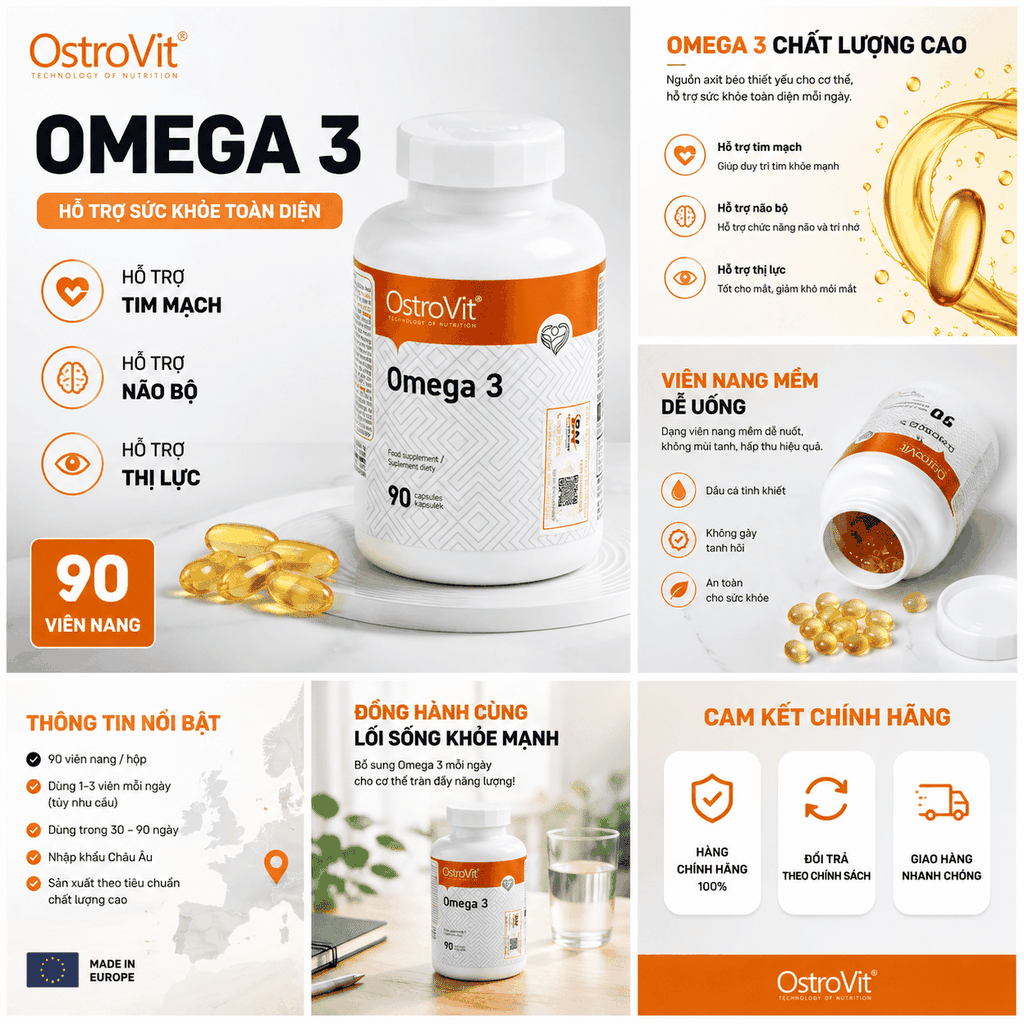 Ostrovit Omega 3 (90 viên)