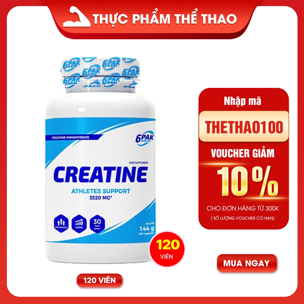 6PAK CREATINE (120 viên)