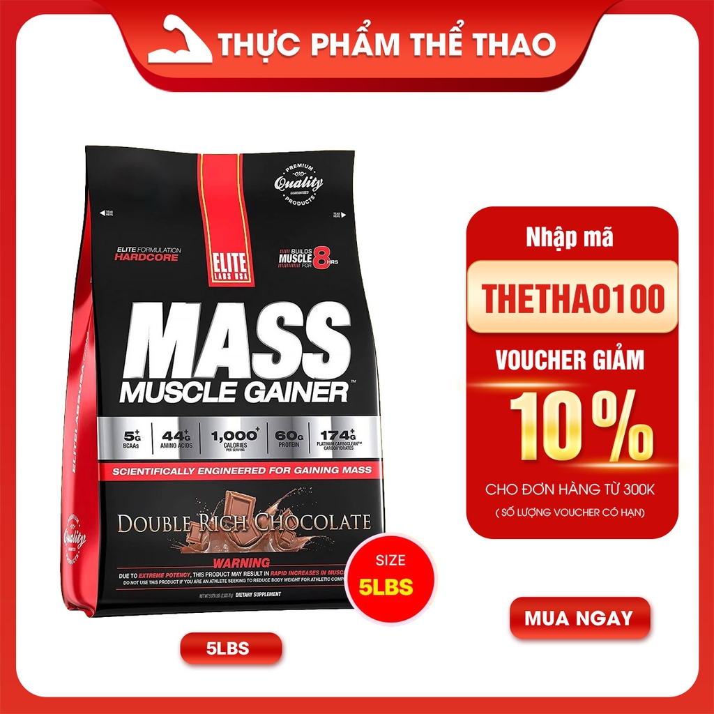 Mass Muscle Gainer (20lbs) - Elite Labs USA