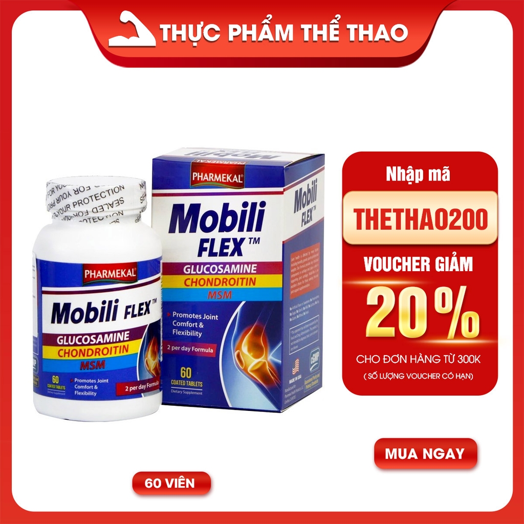 Pharmekal Mobili Flex 200 viên - Ngừa Viêm Khớp & Thoái Hóa Xương Khớp
