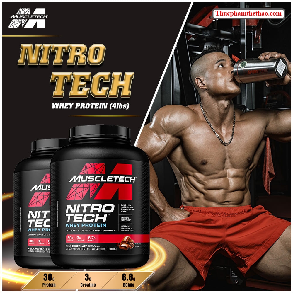 NITRO-TECH WHEY PROTEIN (4lbs)