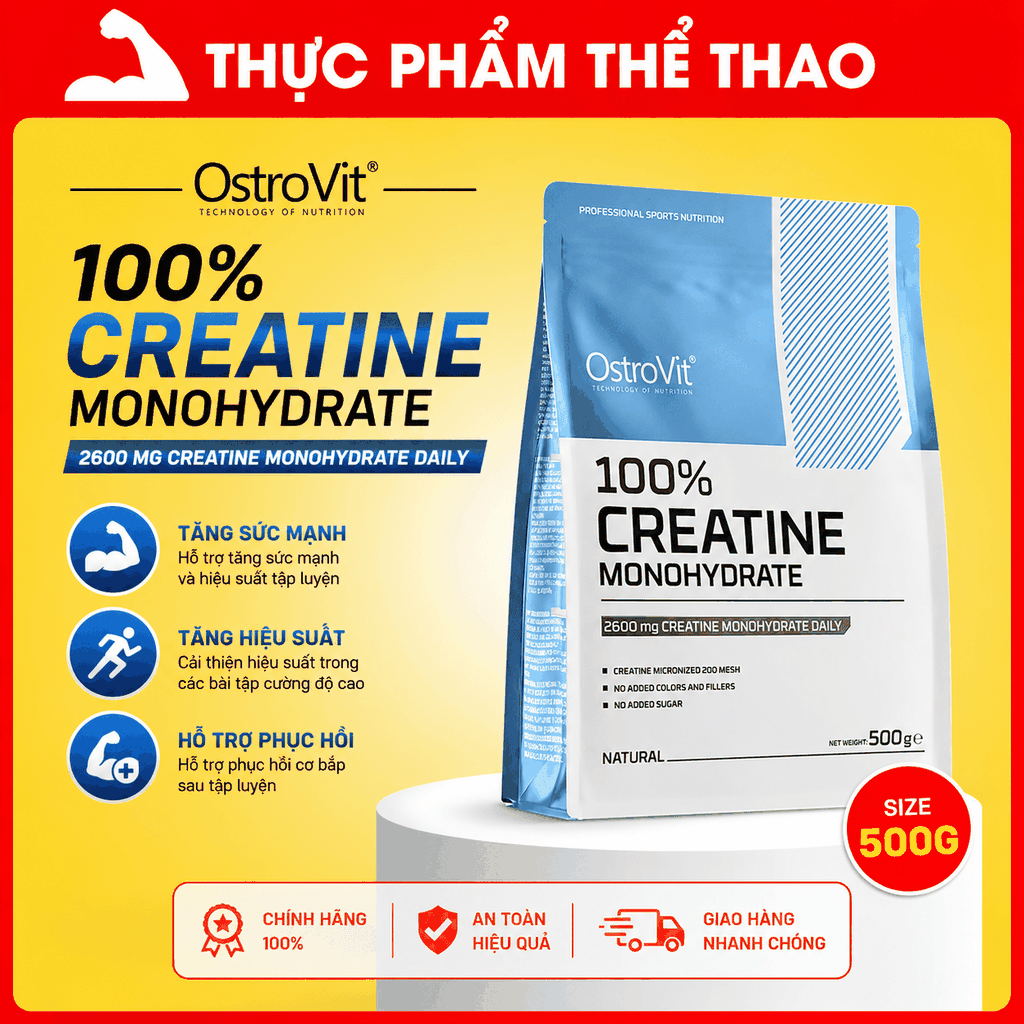 Ostrovit Creatine Monohydrate (500g) Dạng Hộp