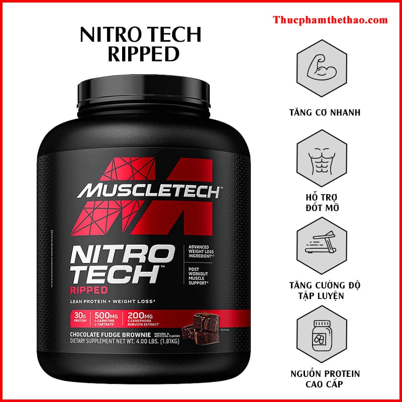 MUSCLETECH NITRO TECH RIPPED (4lbs)