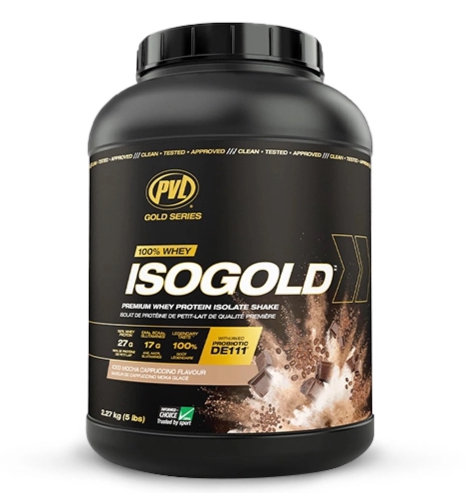 PVL ISO Gold - Premium Whey Protein With Probiotic - 5 Lbs (2.27kg)