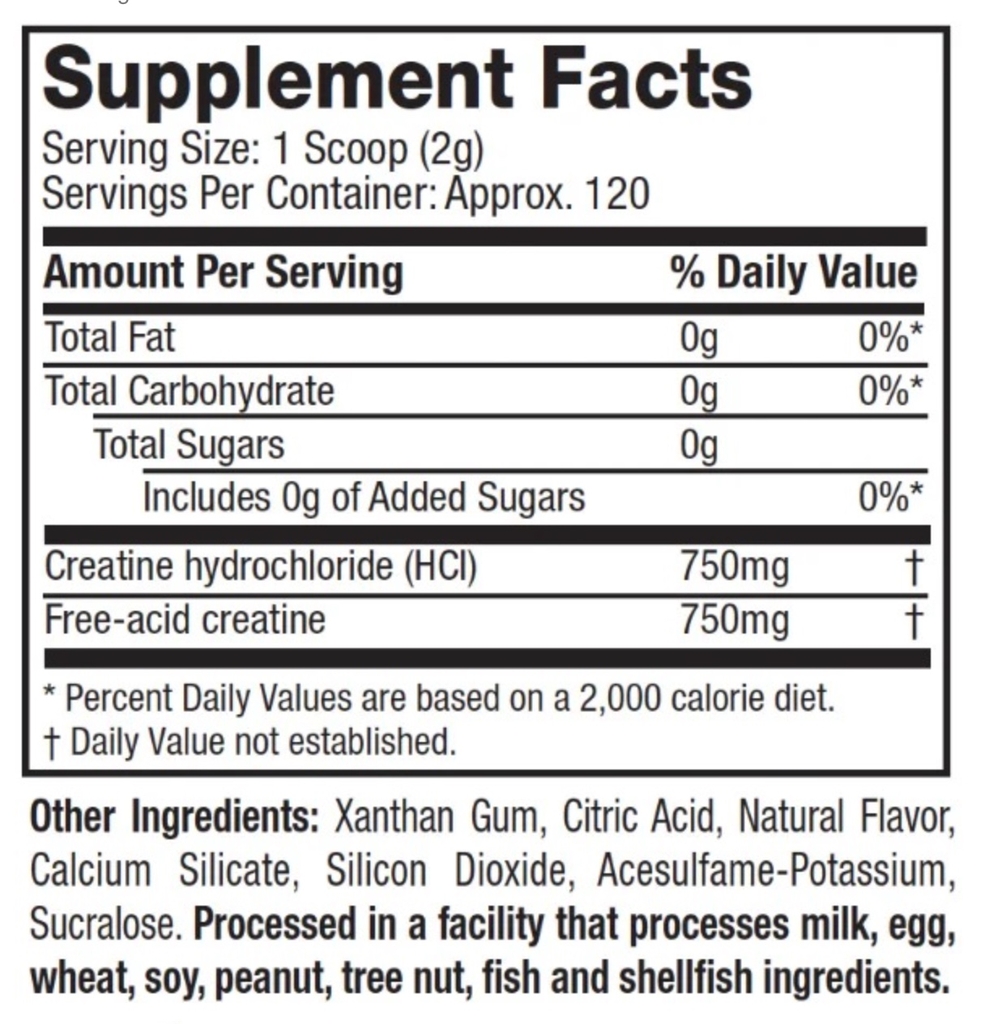 CELL TECH CREACTOR (120 Servings) Date T6/2025