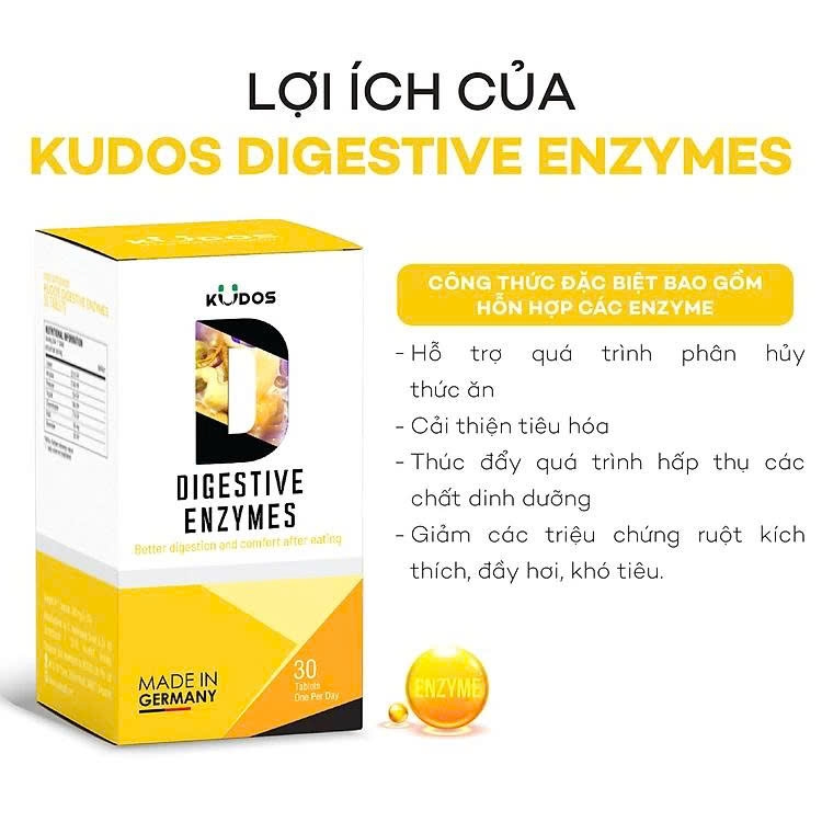 Kudos Digestive Enzymes (Hộp 30 viên)