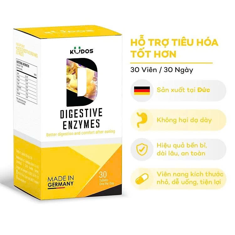 Kudos Digestive Enzymes (Hộp 30 viên)