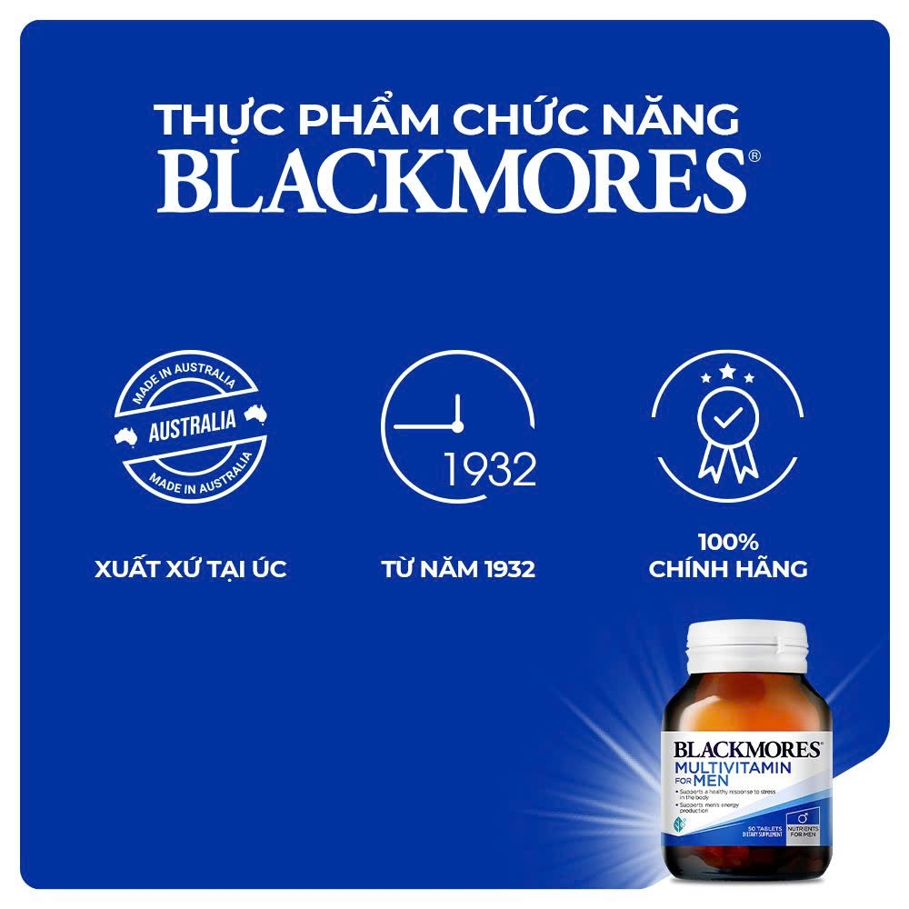 Blackmores Multivitamin for men 50 viên