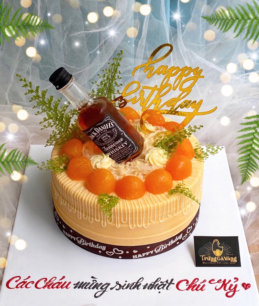 BIA45  Bánh sinh nhật Rượu Vodka sz16 cao 10cm  Tokyo Gateaux  Đặt bánh  lấy ngay tại Hà Nội