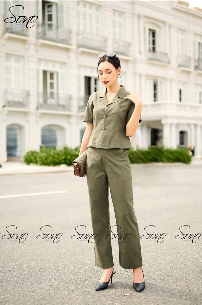 Bộ Vest nữ tay lỡ + quần short - Hanyza Store