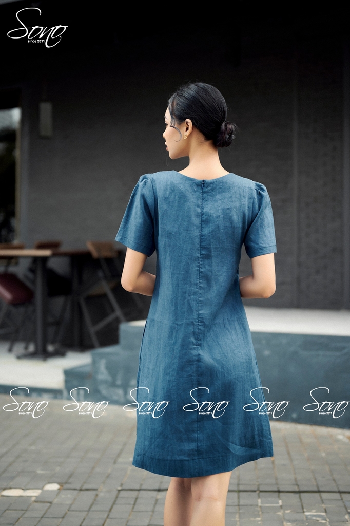 Các mẫu váy linen đẹp - thời trang linen cao cấp Kimcat