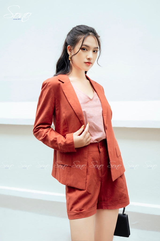 Áo Vest Blazer Linen Xanh Pastel Tay Lỡ - Áo vest, blazer nữ |  ThờiTrangNữ.vn