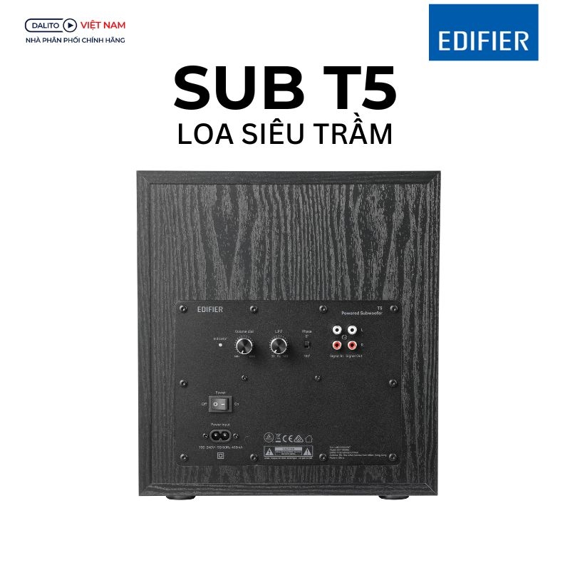 Loa Edifier T5 Subwoofer | Chính hãng - New 2024
