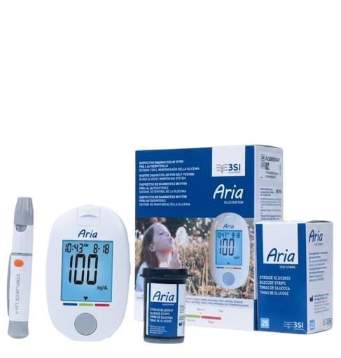 Máy Đo Đường Huyết Aria - Tặng 25 Que Thử