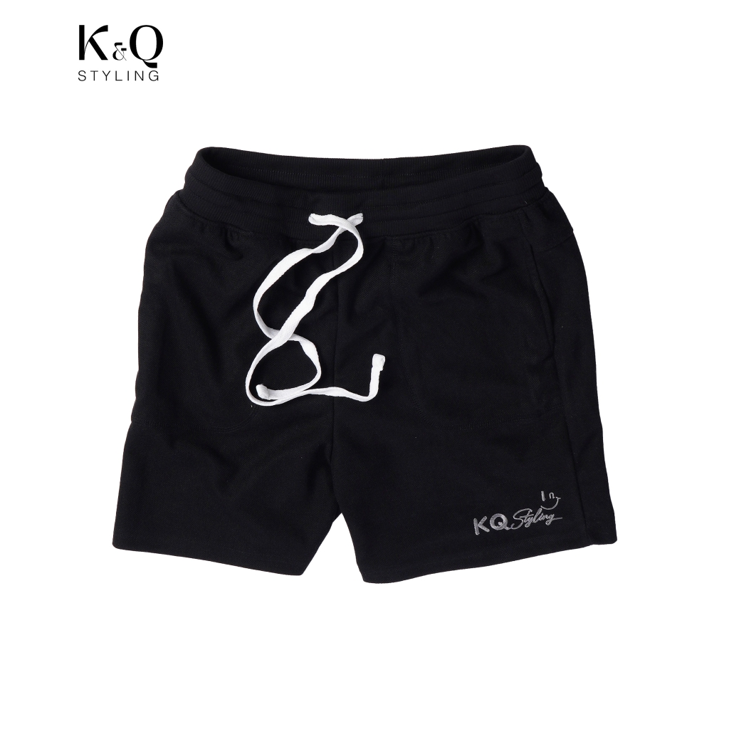 Quần Short Pique Smile Đen