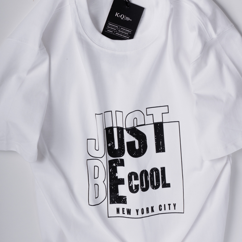 Áo thun 100% cotton KQ STYLING JBC trắng