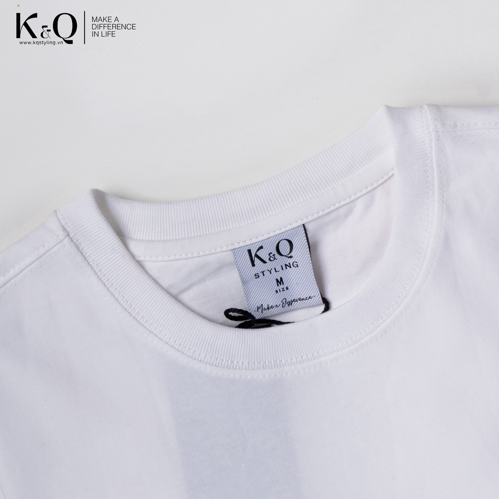 Áo thun 100% cotton KQ STYLING JBC trắng