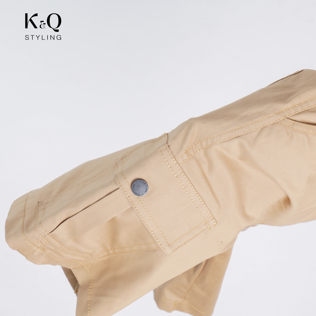 Quần Short Túi Hộp Kaki Co giãn Vàng Cát