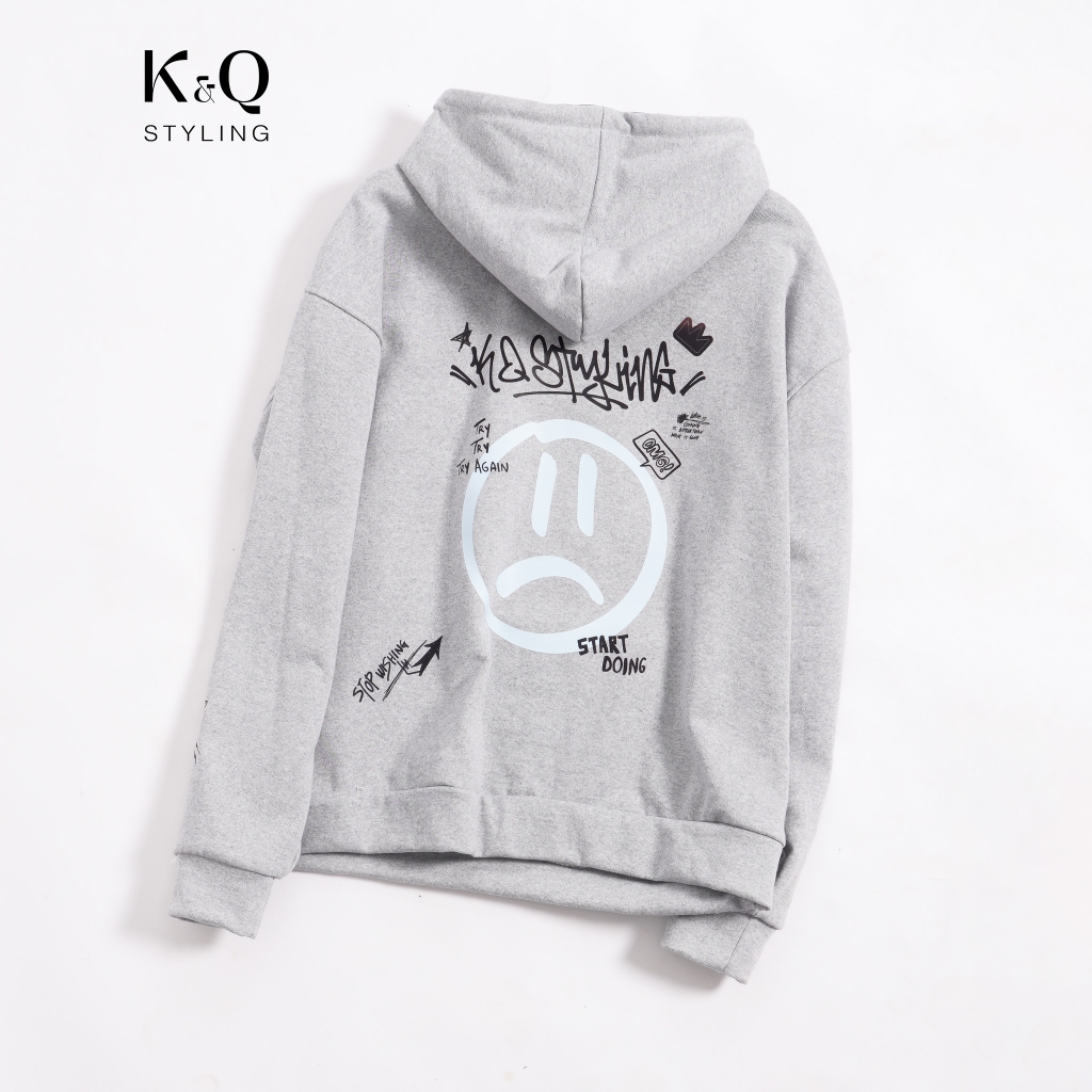 Áo Hoodie KQSTYLING Sad Full Back