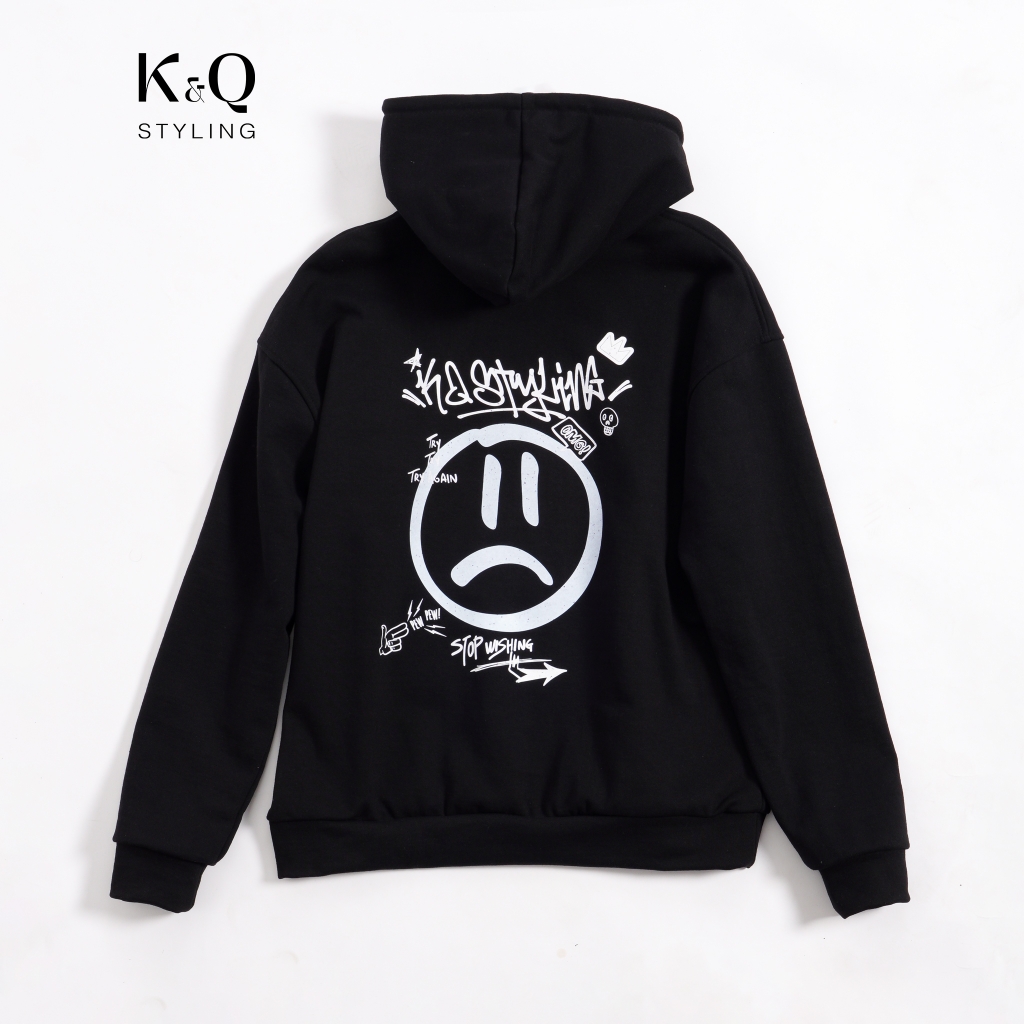 Áo Hoodie KQSTYLING Sad Full Back