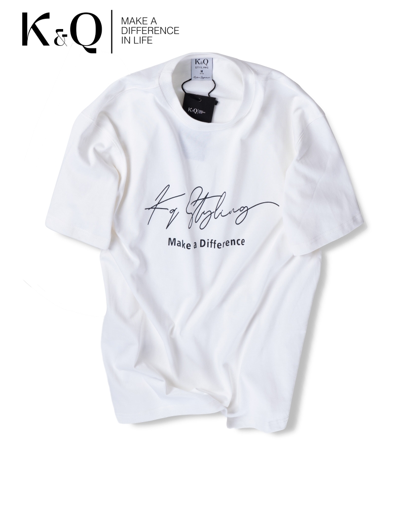 Áo thun cotton 100% cao cấp Trắng KQS