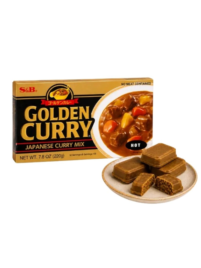 Viên Cà Ri Golden S&B Vị Cay 220G