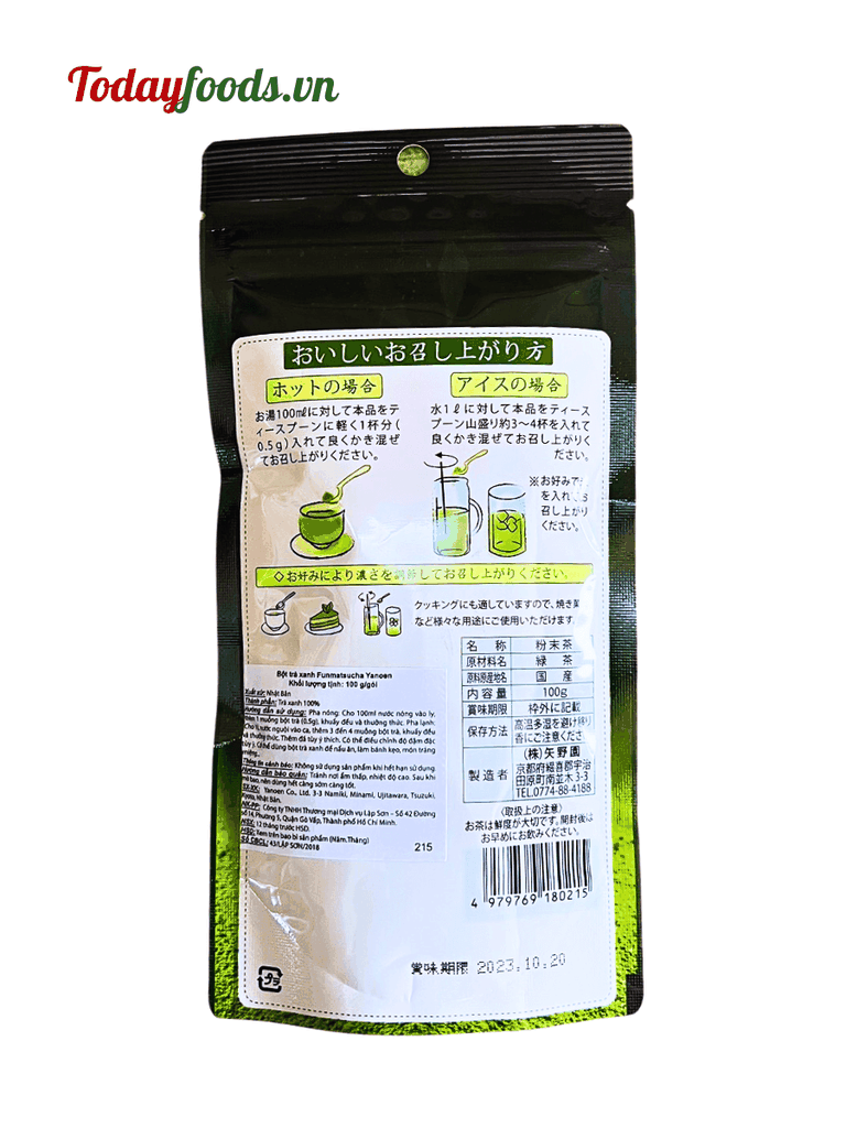 Bột Trà Xanh Matcha Funmatsucha Yanoen 100G