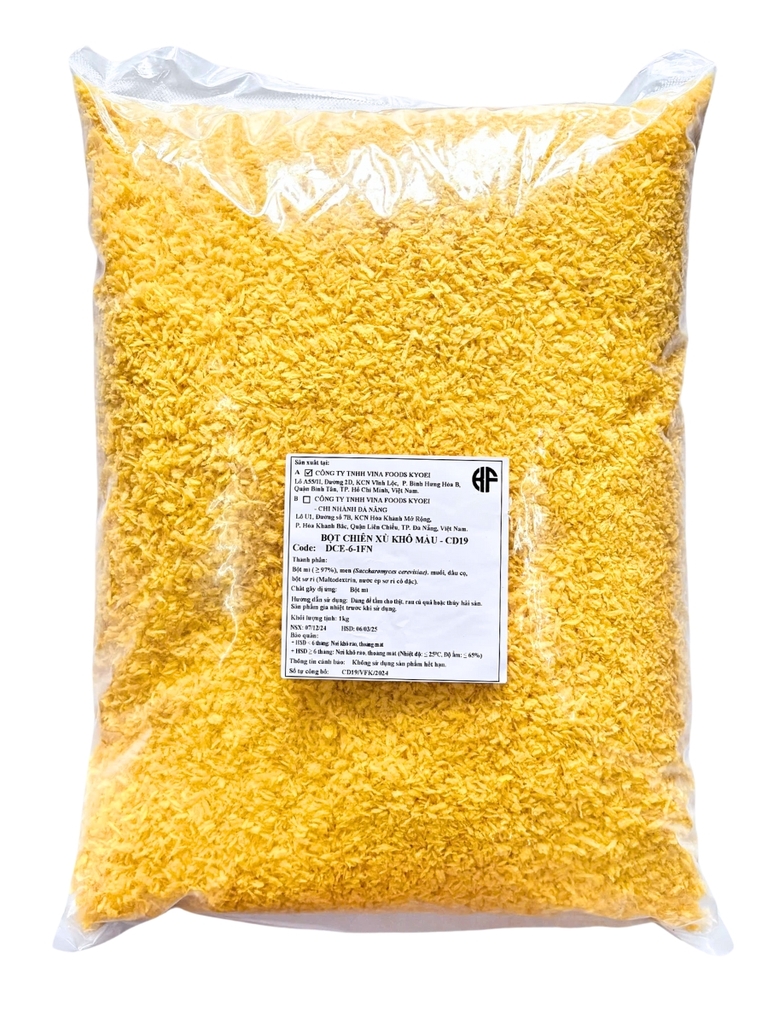 Bột Chiên Xù Khô Màu Vàng 6mm {VINA KYOEI} 2KG