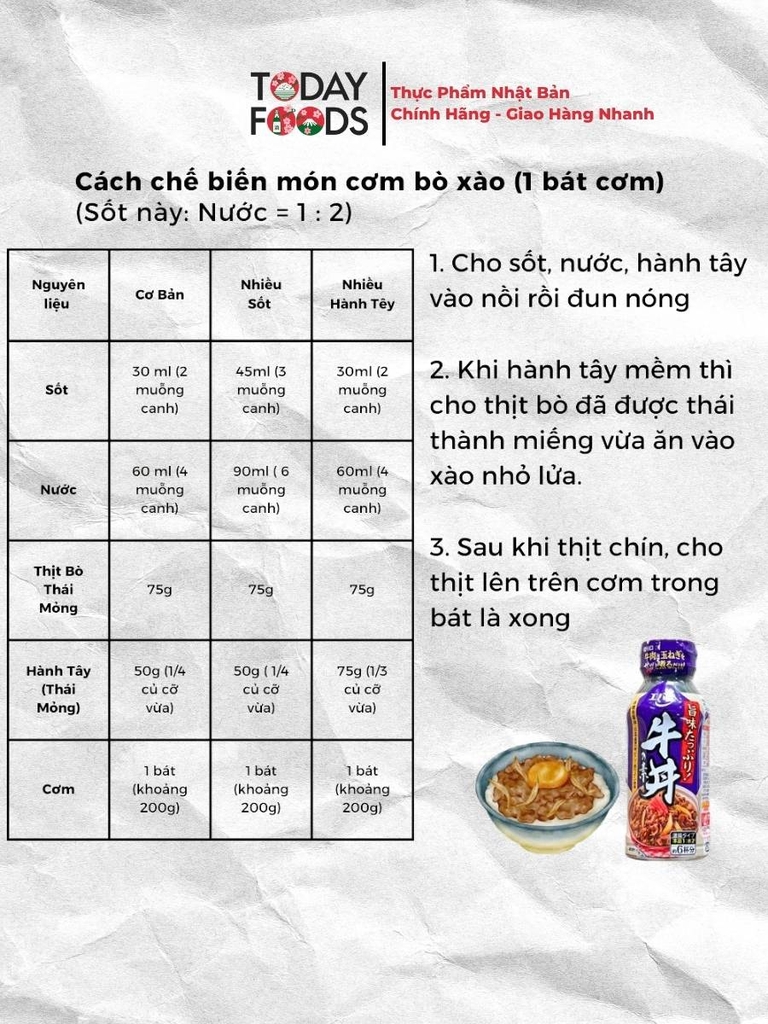 Sốt Gyudon Ebara 200ml – Sốt nấu cơm bò Nhật chuẩn vị