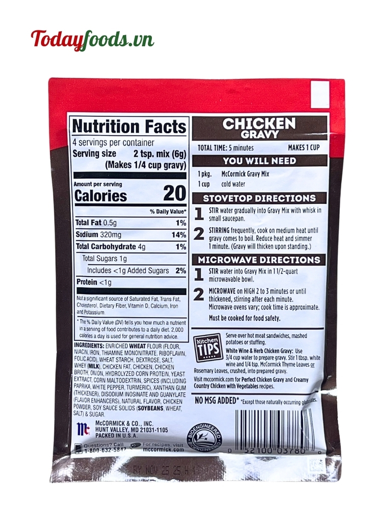 Chicken Gravy McCormick 24G