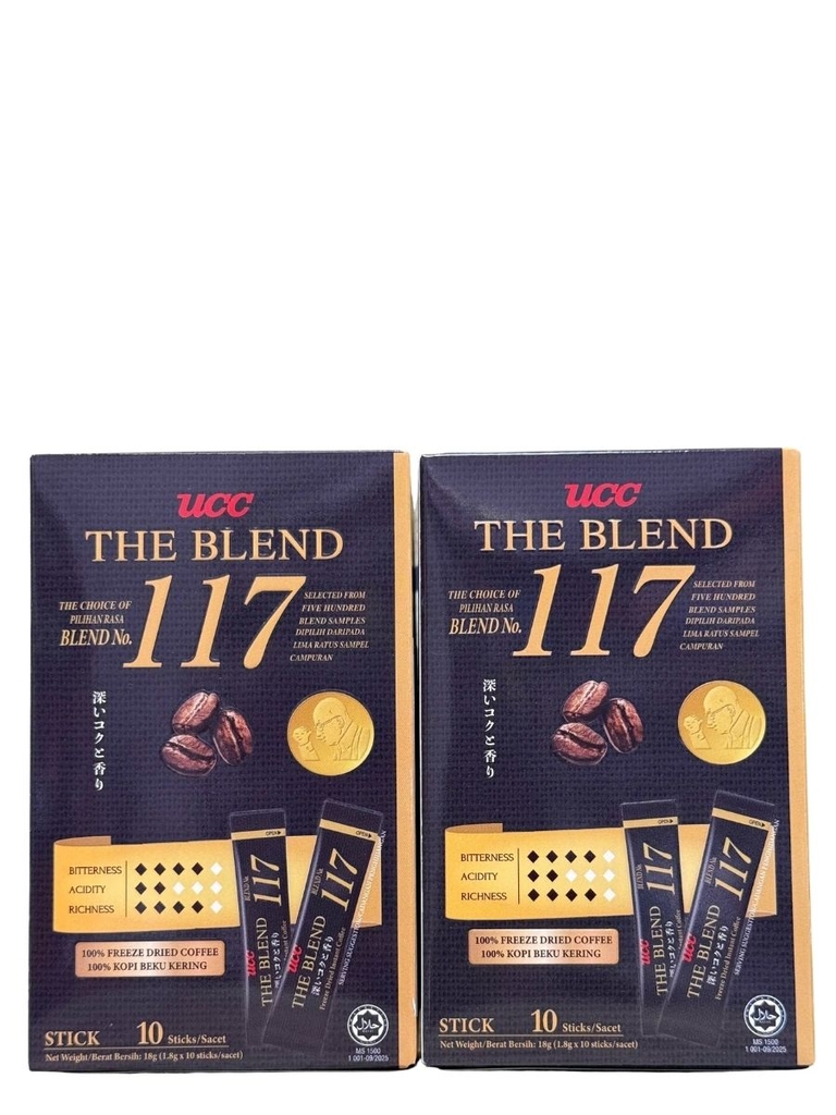 Cà phê hòa tan UCC Coffee The Blend 117 18G (10 gói x 1.8G)