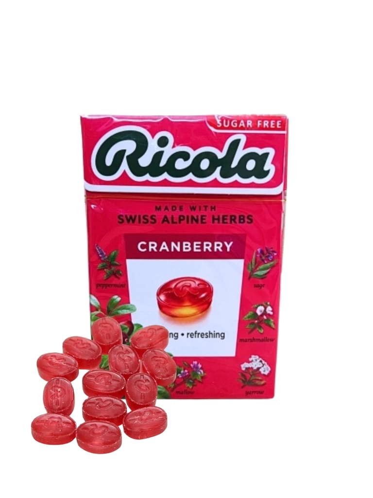 Kẹo ngâm thảo mộc Ricola Cranberry 40G